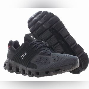 On Running Women's Black and Dark Gray Cloudswift Running Shoes